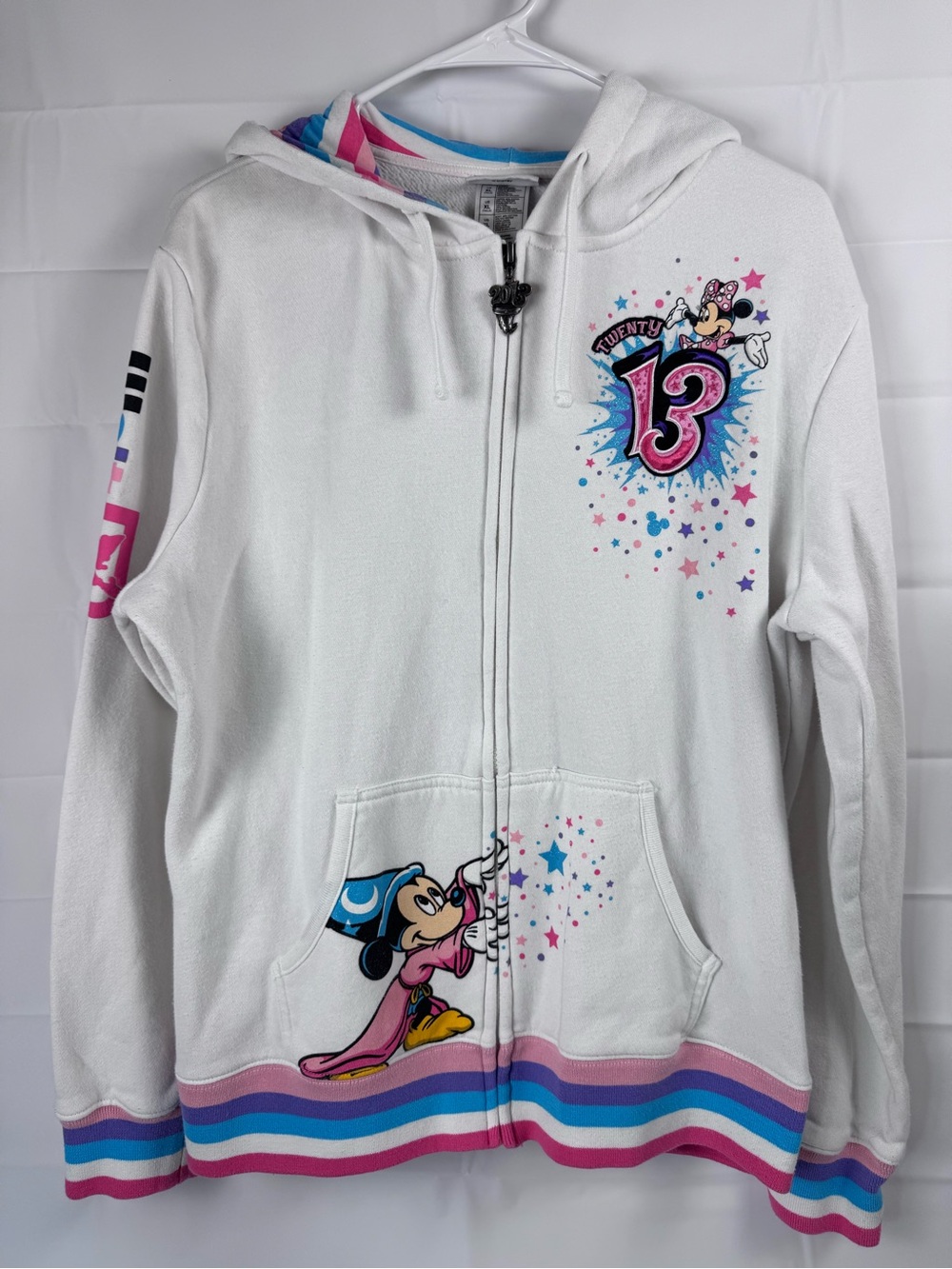 Disney Parks 2013 Walt Disney World Sorcerer Mickey Zip Hoodie XL